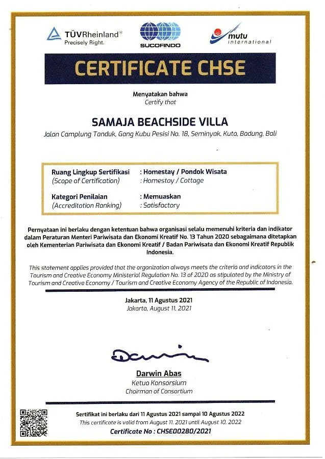 Samaja Beachside Villas Seminyak